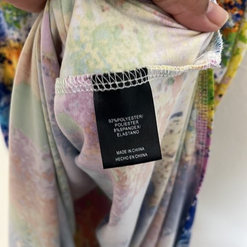 Paint Splash Boutique Maxi Stretch Dress SZ Large - Picture 8 of 11